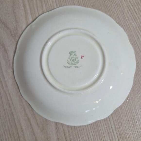 Antique Vintage 1850 Foley Bone China Foley Tulip Pattern Made in England... - Picture 4 of 5